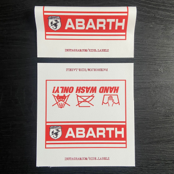 Abarth Laundry Label
